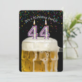 44e verjaardagskaarsenfeest kaart (Staand voorkant)