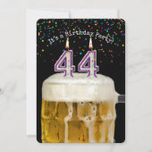 44e verjaardagskaarsenfeest kaart (Voorkant)