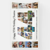 44e verpartijdag Nummer 44 fotocollage Spandoek (Verticaal)