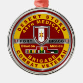 44e Veteraan van het Storm van de woestijn van de  Metalen Ornament (Voorkant)