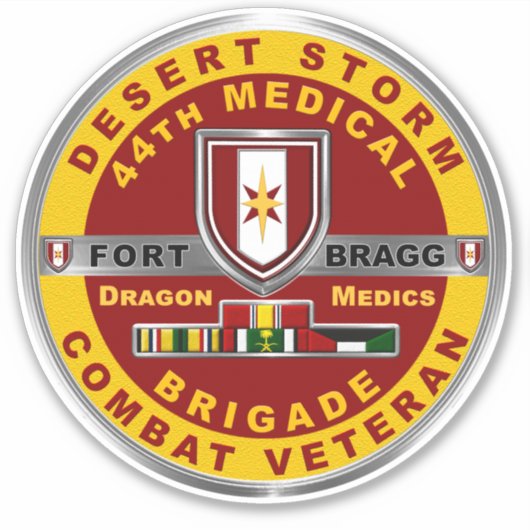 44e Veteraan van het Storm van de woestijn van de  Sticker (Voorkant)