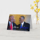 44ste en 45ste President van de V.S. Obama en Kaart (Gele Bloem)