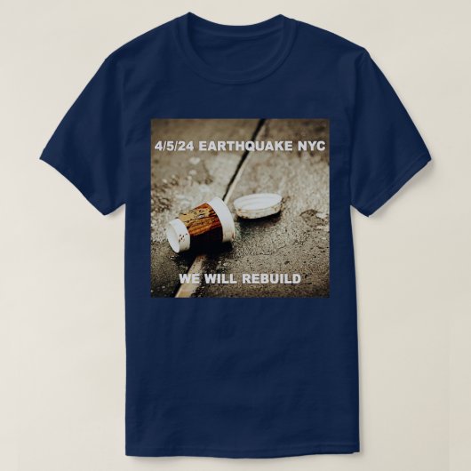 4524 AARDBEVING NYC T-SHIRT (Design voorkant)