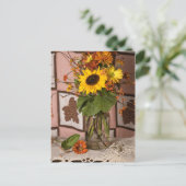 4531 Autumn Floral Briefkaart (Staand voorkant)