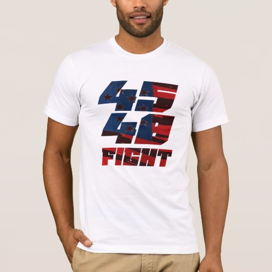 4548 Dark Flag Trump Fight T-shirt (Voorkant)