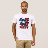 4548 Dark Flag Trump Fight T-shirt (Voorkant volledig)