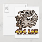 454 LS5-motor Briefkaart (Voorkant / Achterkant)
