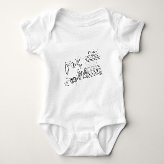 454ci-motordiagram romper (Voorkant)