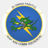 454e Comm-Sticker Ronde Sticker (Voorkant)