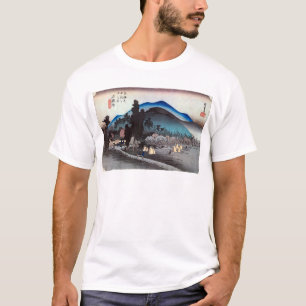 45. 石 師, 広 重 Ishiyakushi-juku, Hiroshige, Ukiyo-e T-shirt
