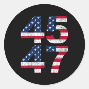 45 47 2024 President Vintage Ronde Sticker