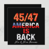 45/47 Amerika is terug en Show je Amerikaanse trot Kaart (Voorkant / Achterkant)