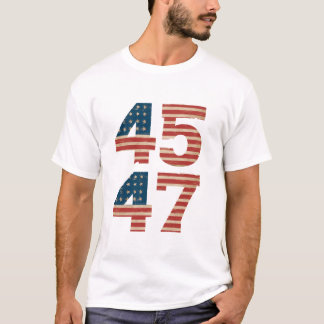 45 47 Amerikaanse vlag T-shirt