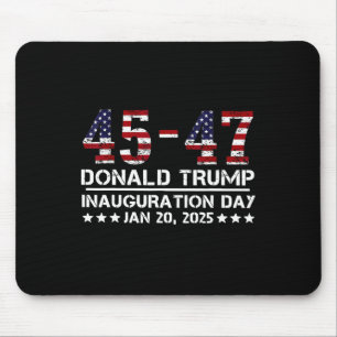 45 - 47 Amerikaanse vlag Trump Inauguratiedag 2025 Muismat