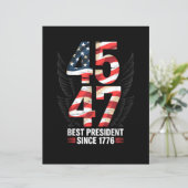 45 47 Beste President sinds 1776 Patriotisch (Staand voorkant)
