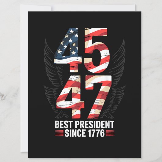 45 47 Beste President sinds 1776 Patriotisch (Voorkant)