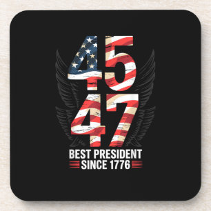 45 47 Beste President Sinds 1776 Patriotisch Bier Onderzetter