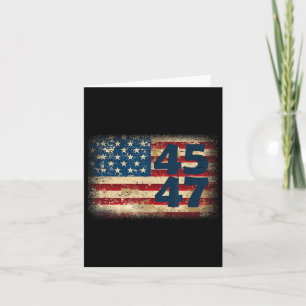 45 47 Donald Trump 2025 Amerikaanse vlag Kaart