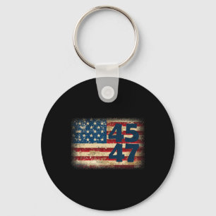 45 47 Donald Trump 2025 Amerikaanse vlag Sleutelhanger
