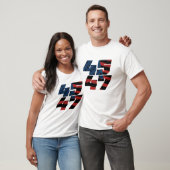 45 47 Donkere Vlag Mannen Waarde T-shirt (Unisex)