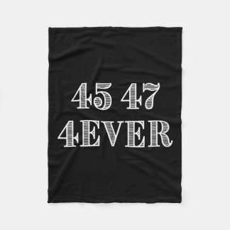 45 47 Forever President Trump ondersteunt illustra Fleece Deken
