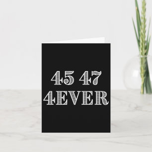 45 47 Forever President Trump ondersteunt illustra Kaart