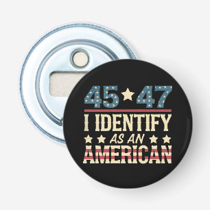 45 47 Ik Identificeer Als Een Amerikaanse Vlag Tru Button Flesopener