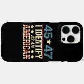 45 47 Ik Identificeer Als Een Amerikaanse Vlag Tru Case-Mate iPhone Case (Achterkant (horizontaal))