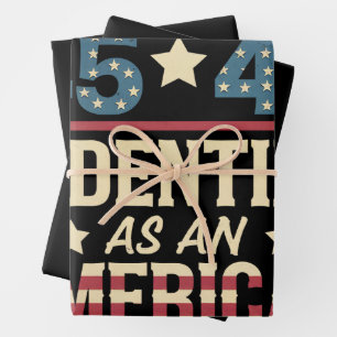 45 47 Ik identificeer me als een Amerikaanse vlag  Inpakpapier Vel