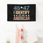 45 47 Ik Identificeer Me Als Een Amerikaanse Vlag Spandoek (Insitu)