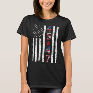 45 47 Inauguratie van het Trump-President VS Retro T-shirt