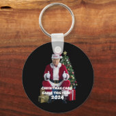 45 47 Kerstmis kwam begin 2024 Trump Sleutelhanger (Voorkant)