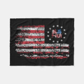 45 47 President 47 Amerikaanse vlag President Dona Fleece Deken (Voorkant (Horizontaal))