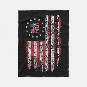 45 47 President 47 Amerikaanse vlag President Dona Fleece Deken