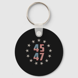 45 47 President Retro Vlag VS 2024 Presid Sleutelhanger