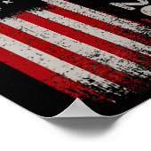 45 47 Trump 2024 Amerikaanse vlag 1 Poster (Hoek)