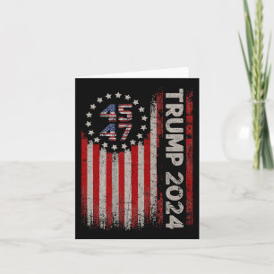 45 47 Trump 2024 Amerikaanse Vlag Kaart