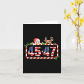 45 47 Trump 2024 Kerstmis 45 en 47 Sinterklaas Kaart (Gele Bloem)