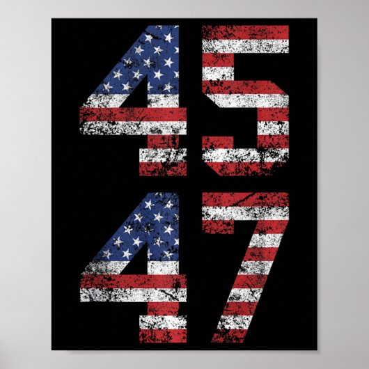 45 47 Trump 2024 Tanktop Poster (Voorkant)