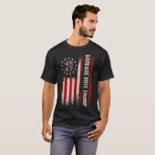 45 47 Trump 2024 Verkiezing Amerikaanse vlag vuiln T-shirt (Voorkant volledig)