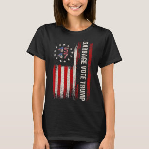 45 47 Trump 2024 Verkiezing Amerikaanse vlag vuiln T-shirt