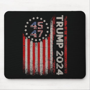 45 47 Trump 2025 Amerikaanse vlag Muismat