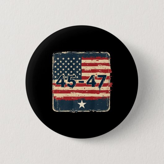 45 47 Trump  Amerikaanse vlag Ronde Button 5,7 Cm (Voorkant)