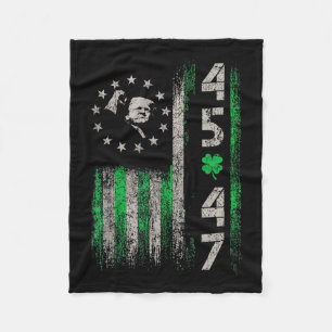 45 47 Trump Amerikaanse vlag St. Patrick's Da Fleece Deken