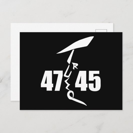 45 47 Trump Briefkaart (Voorkant / Achterkant)