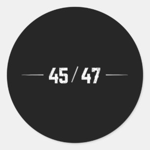 45 47 Trump Daddys Home Vlag van de Verenigde Stat Ronde Sticker