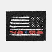 45 47 Trump President Amerikaanse vlag Trump Fleece Deken (Voorkant (Horizontaal))