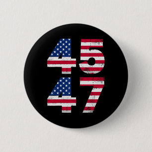 45 47 Trump President VS Amerikaanse vlag Me Ronde Button 5,7 Cm