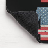 45 47 Trump  Retro USA Flag 2025 President Muismat (Hoek)