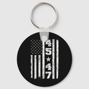 45 47 Trump Vintage Usa Vlag 2024 President Keuze Sleutelhanger